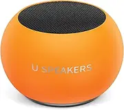 [Fashionit] U Mini Speaker | Glow in Dark | Stylish Tiny Portable Wireless Bluetooth 5.0 | Built-in Mic & Remote Shutter | Perfect Speaker for Parties, Travel! Mini Device, Rich Sound | Glow Orange