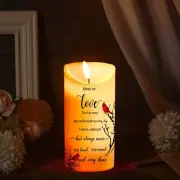 Memorial Candles Memorial Gifts LED Flameless Cardinal Candles for Loss of Lo...
