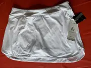 Head Women’s Soft White Workout Skirt wShorts (Skort) Size L Moisture Wick #326