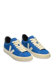 Veja Men's Campo Low Top Leather Sneakers in Indigo
