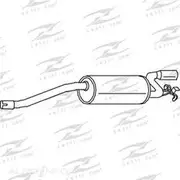 Redback Mufflers Bolt-On to suit Alfa 33 A.71E 90> SNissan RM - M6236