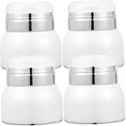 VICASKY 4pcs Portable Airless Lotion Pump Jars Multi Use Cream Storage Containers for Facial Creams Eye and Makeup Durable Leak Design for Travel
