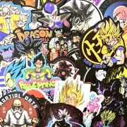 100pc Dragon Ball Z DBZ GT Laptop Skateboard Phone Decal Super Sticker Pack