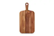 Cole & Mason Barkway 21cm Acacia Wood Chopping Serve Board w Handle Small Brown