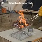 M Fireproof Mat Fire Blanket Fire Pit Mat Under The Grill Protective Mat Fi UT