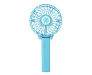 Portable USB Battery Rechargeable Fan Ventilation Foldable Air Conditioning Fans Foldable Cooler Mini Opeed Hand Held Cooling Fan for Home (Blue)