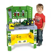 John Deere Kids 75pc Tool Workshop Repair Station 3+