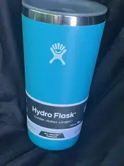 New Hydro Flask Laguna Blue All Around Hot Cold Tumbler TempShield Cup 28 Fl Oz