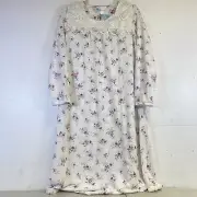 Adonna Sleepwear Women's Plus 3/4 Sleeve Scoop Neck Night Gown Size Medium