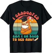 [X.Style] I Graduated Can I Go Back to Bed Now Boys Girls Graduation ds732 T-Shirt (3XL) Black
