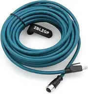 M12 X-Code Female 8 Pin to RJ45 Cat-7e Ethernet Shielded Cable for Profinet Network Cognex Industrial Camera (10M)