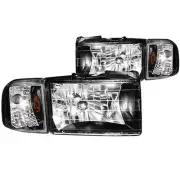 Anzo 111067 Black Housing Headlights