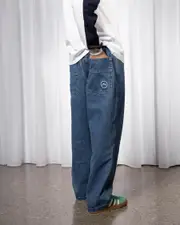 [Rusty] Rusty Men's Flip Daddy Tapeless Jeans in Middy Blue Size 32 32 Middy Blue