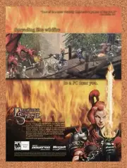 Dungeon Siege PC Original 2003 Ad - Microsoft RPG Video Game Promo