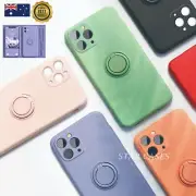 iPhone 15Plus 14ProMax 13 12 11 XR XS Shockproof Liquid Silicone Ring Case Cover