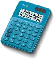 Casio Colorful Calculator Lake Blue 10 Digit Mini Mini Just Type MW-C8C-BU-N
