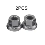 2x Bike Track Hub Axle Nut Fixed Gear For Bolt Screw Fastener Washer M10 Parts