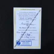 Notarized Certificate of Authenticity for Extinct Megalodon Shark Tooth Fossil
