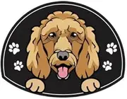 Personalized Stainless Steel Dog ID Tag Name Plate Anti-Lost Pet Name Tag Pendant Custom Engraved Cat and Dog Nameplate Label Pet Collar Supplies Accessories,Poodle,Rose Gold