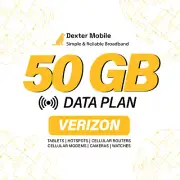 50GB 5G Data Plan on Verizon with SIM / eSIM | Tablet | Hotspot | Router & More