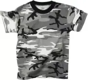 Mens City Camouflage Tactical Military Short Sleeve Army Camo T-Shirt
