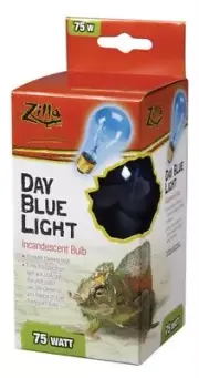 Zilla Day Blue Incandescent Bulb 75W Reptile Terrarium Lamp Light