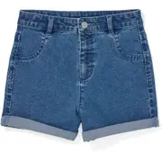 The 1964 Denim Company Girls Denim Shorts - Mid Blue