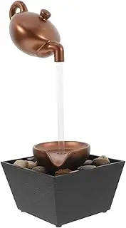 HAKIDZEL Indoor Water Fountain Mini Tabletop Fountain for Home Decor Elegant Desk Waterfall with Relaxing Sound -Powered Decorative Accessory