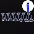 12pcs clear plastic funnels for empty bottle filling perfumes essential oil b*AU