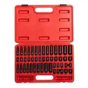 1/4 in. Drive SAE and Metric Impact Socket Set (48-Piece) Torque Impact Tools