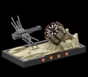 Custom Lego Dune ornithopter & Sandworm Diorama Custom Moc New