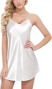 [Generic] Men's Sexy Satin Mini Dress with Straps and G-String