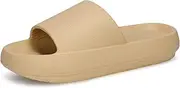 [welltree] Cloud Slides for Women Men Pillow Slippers Non-Slip Bathroom Shower Sandals Soft Thick Sole Indoor and Outdoor Slides