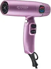 [Pro-One EVONIC] Cyclonic Jet Stream Air Hairdryer - Pink, Advanced Motor, Lasts 10x Longer, Color-Treated Hair