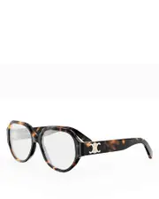 Celine Triomphe Geometric Eyeglasses, 55mm