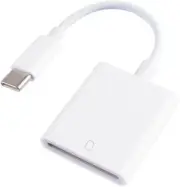 USB C SD Card Reader, Type C to to SD/TF Card Adapter, Supports Compact SD/Micro