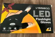 Fingerless Glove LED Flashlight Torch Tool multi light outdoor left/right hand