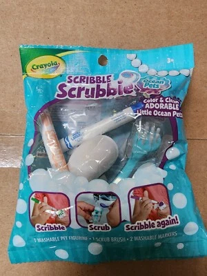 Crayola Scribble Scrubbie Ocean Pets Walter New Sealed