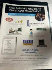 1997 Print Ad Of PEANUTS For MET LIFE SNOOPY And The Gang 8 X 11