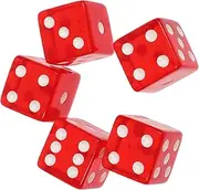 LOPUNER 5pcs Game Dice for Parties Board Games and Events Lightweight Transparent Dices Suitable for Indoor and Outdoor Use Easy to Carry and Play