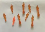 Lego Fire Flame Sticks (9 Qty)