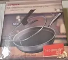 Cyrder Stainless Steel Kitchen Frying Pan Laser-Etched Third-Generation w/Lid
