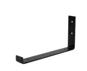 Crates & Pallet 12 in. Black J Steel Shelf Bracket
