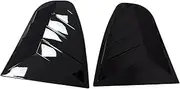 Compatible with Skoda Octavia 2008 2009 2010 2011 2012 Car Rear Window Louver Shutter Cover Scoop Side Vent Trim Windshield Cover ABS Carbon(Black)
