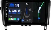 6G+128G - Android 14 IPS Car Stereo for Nissan XTrail Qashqai j11 Rouge (2014-2018) - Wireless CarPlay/Android Auto - Camera + MIC - 10.1 Inch 2 Din DAB Steering Wheel 360-CAM GPS Head Unit