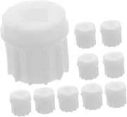 Gadpiparty 10 Pcs Meat Grinder Replacement Parts Heavy Duty Meat Mincer Screws Food Grinder Attachments Fit for Kitchen Food Processing Sausage Making