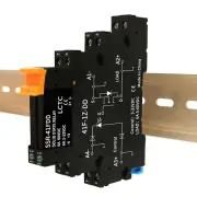 2PCS Solid State Relay DC-DC 3-32V In 5-60V Out 1.5A DIN Rail PLC Control