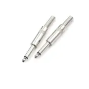 2pcs 6.35mm Male Plug 6.5mm Connector Mono Audio Plug Jack Microphone Plug^I4