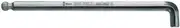 Wera 950 PKLS Metric Chrome Plated Long Arm Ball End Hex Key, 3 mm x 126 mm Size