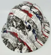 New Full Brim Hard Hat Custom Hydro Dipped 2nd Amendment We The People Free ship